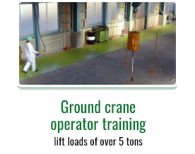 Ground crane operator training (lift loads of over 5 tons)